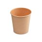 Preview: 50 Stk. Kaffeebecher Coffee to go Becher braun XS 100 ml Ø 62 mm H 60 mm